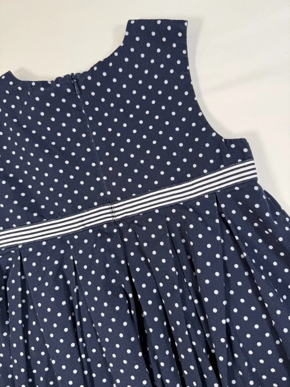 VINTAGE‎ GYMBOREE Girls Dress 2T 2003 Polka Dot Nautical Coastal Sleeveless